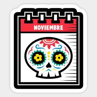 Noviembre Sticker